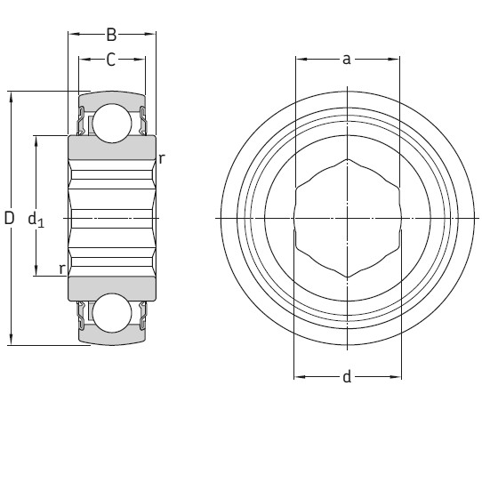 SKF YHC 210-108-2LS8W/VT357