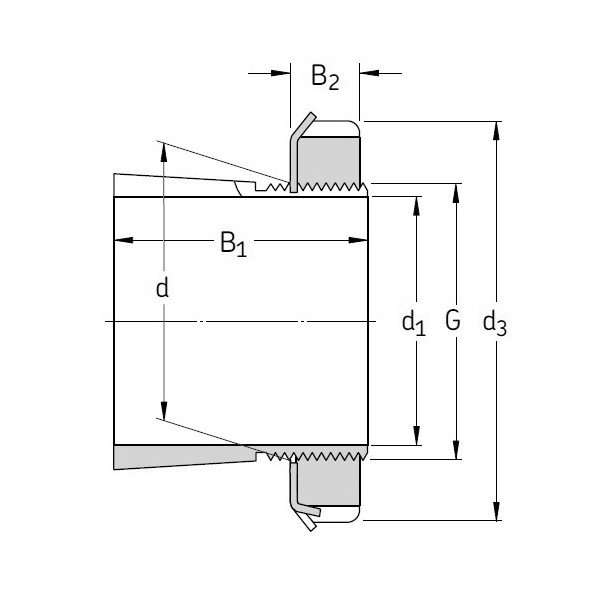 SKF H 206 Adapter Sleeve