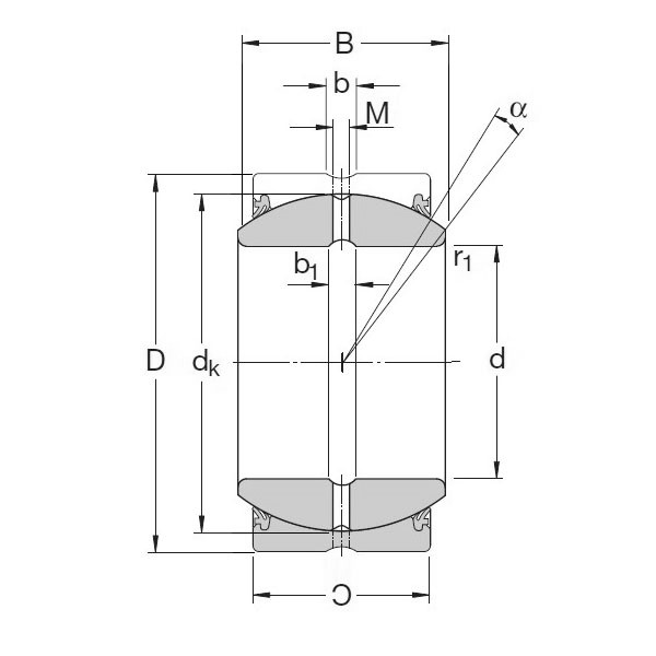 SKF GEZ 312 ES-2RS